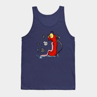 Mr Puff the Fire Extinguisher Cartoon Tank Top